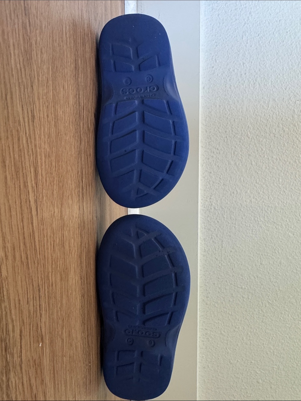 CROCS Kids Solid Blue Pull-On Rain Boots - Picture 5 of 5